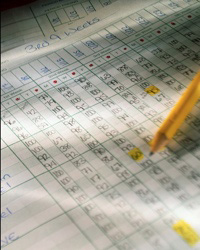A document being reviewed